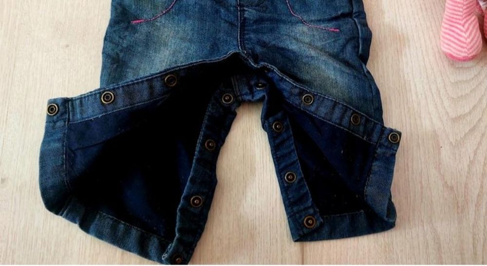 Джинсовий комбезик 0-6м.
