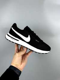 Стильні чоловічі кросівки чорні з білим Найк мужские кроссовки Nike