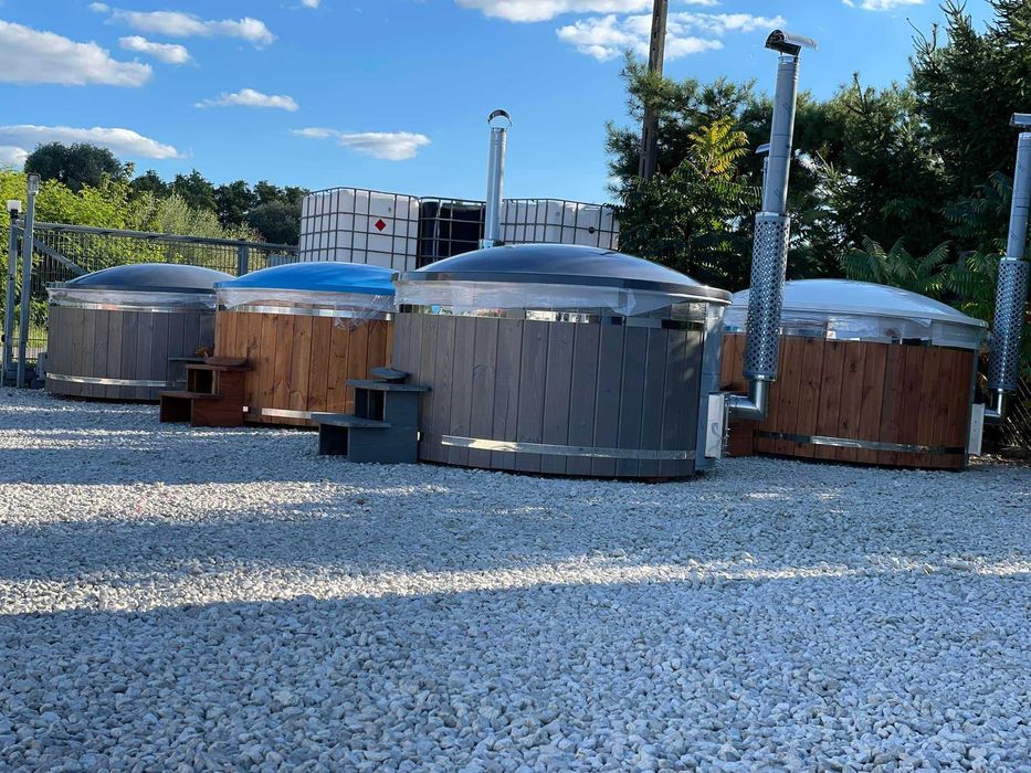 Balia Ogrodowa PROMOCJA Cały komplet Gorąca Beczka Ruska Bania Jacuzzi