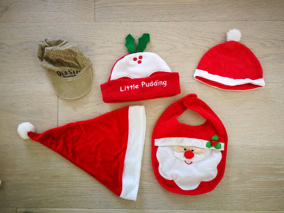 Śliniaki czapki Boże Narodzenie dla niemowlaka