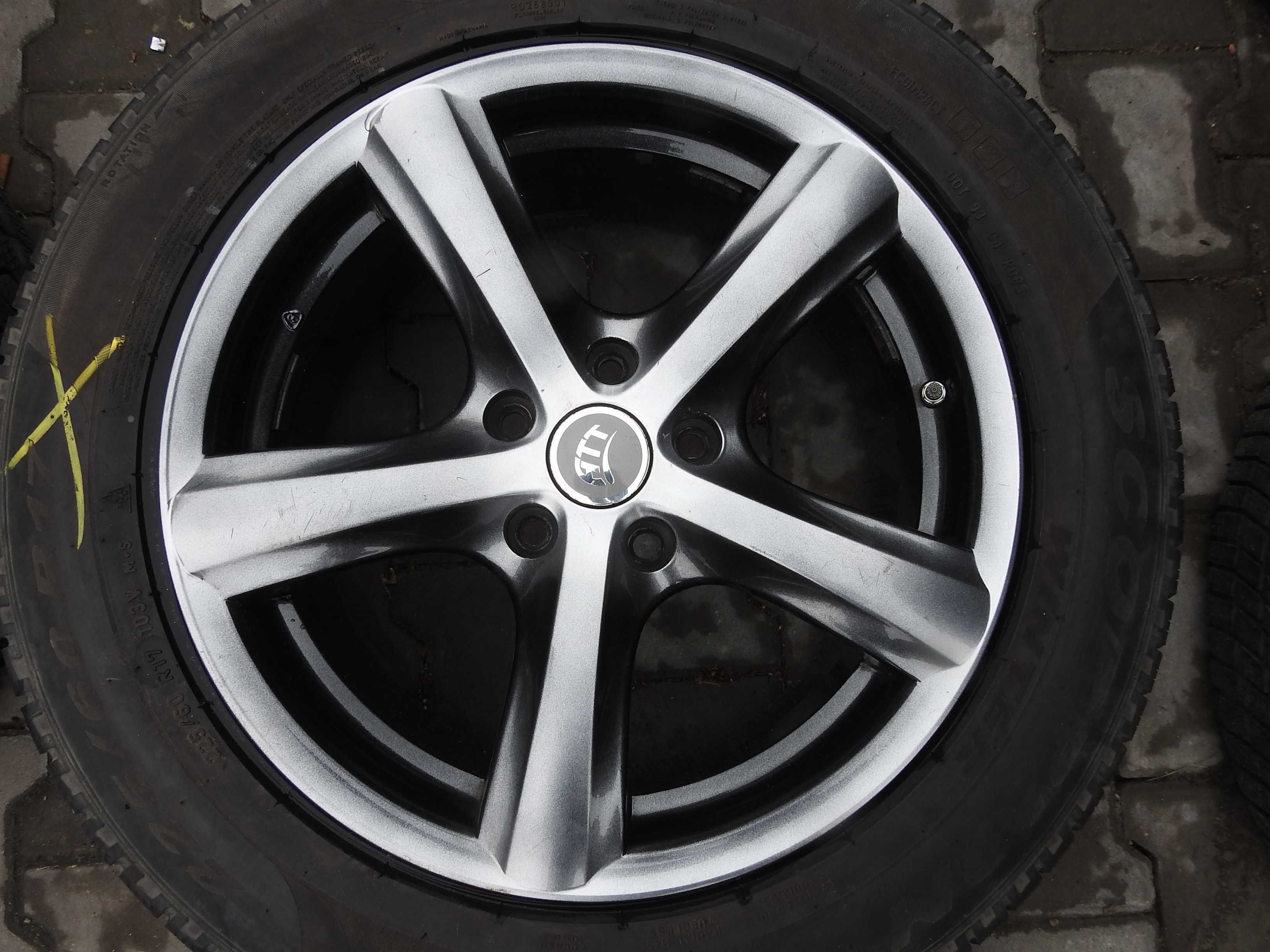 4x ALU ATT 17'' 5x114,3 7,5J ET 50  DO HYUNDAI + TPMS czarno srebrne !