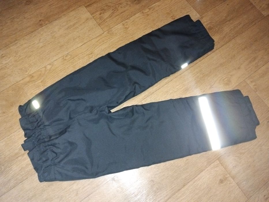 122 р.Зимние тёплые штаны спортивные на мальчика лыжные полукомбинезон