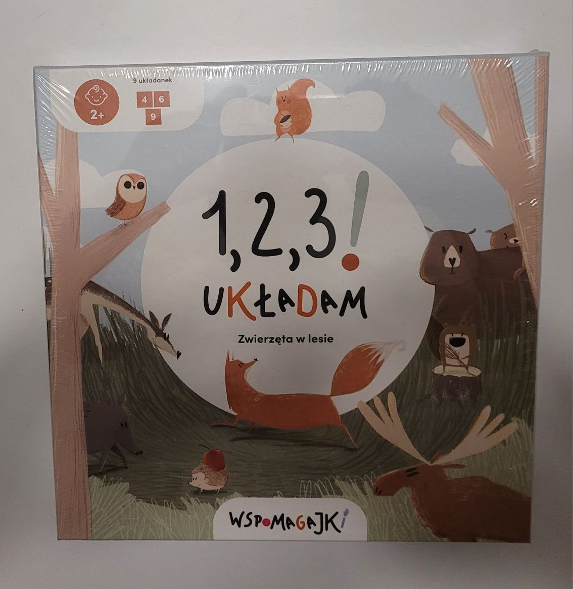 Puzzle muminki i układanka zwierzęta w lesie