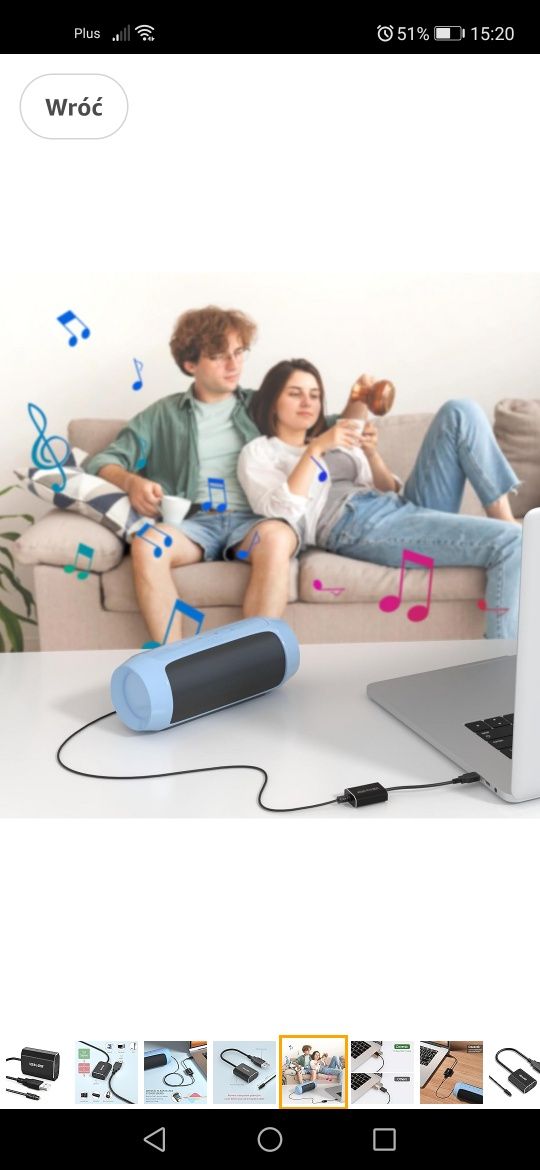 Adapter USB A do SPDIF Toslink – DAC stereo, nowy
