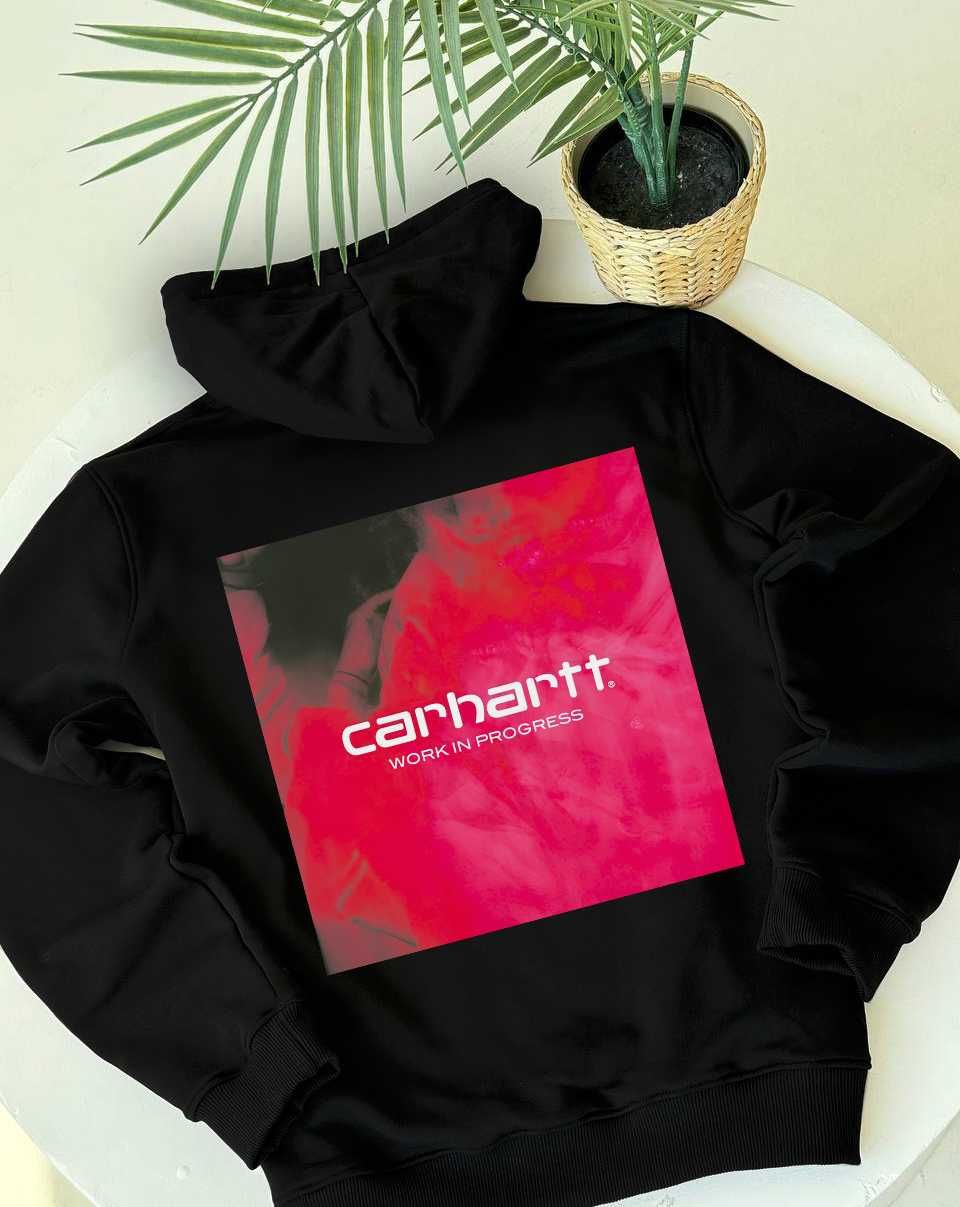 CARHARTT новое худи • Двунитка • XS S M L XL • Red Gradient • Кархарт