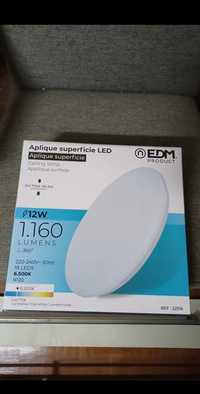 EDM aplique de superfície LED 12W