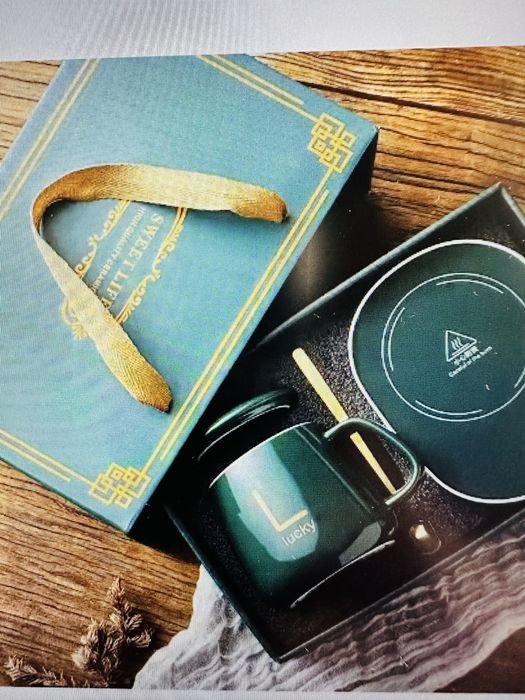 Copo, chavena quente com colher, USB recarga