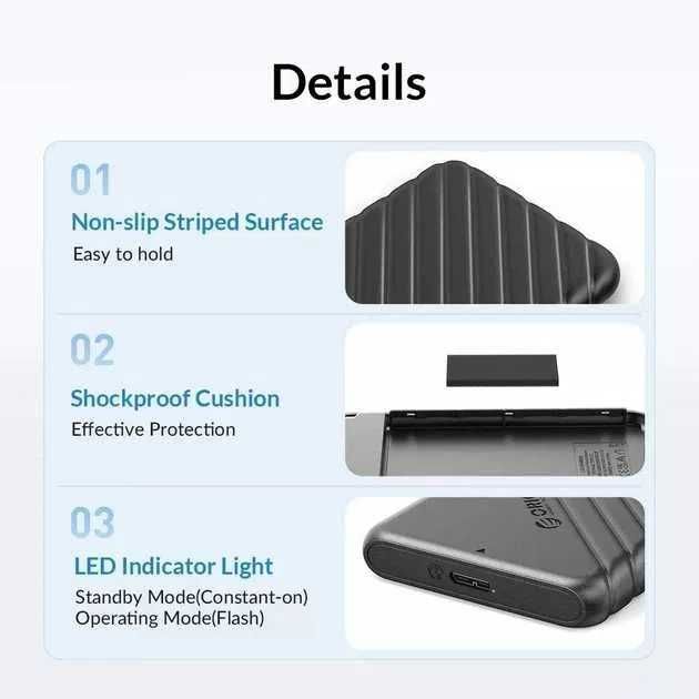 Внешний карман Orico для 2.5'' HDD / SSD диска | Корпус USB 3.0