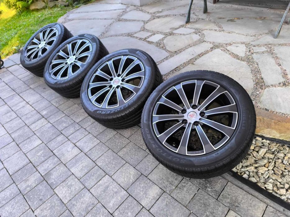 Alufelgi 17 5x112 opony zimowe 225/50R17 Audi VW Seat Skoda BiColor