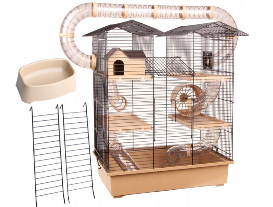 Klatka dla chomika z akcesoriami