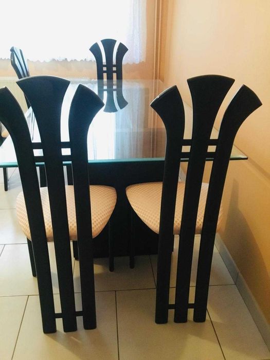Zestaw stol oraz krzesla wloska produkcja