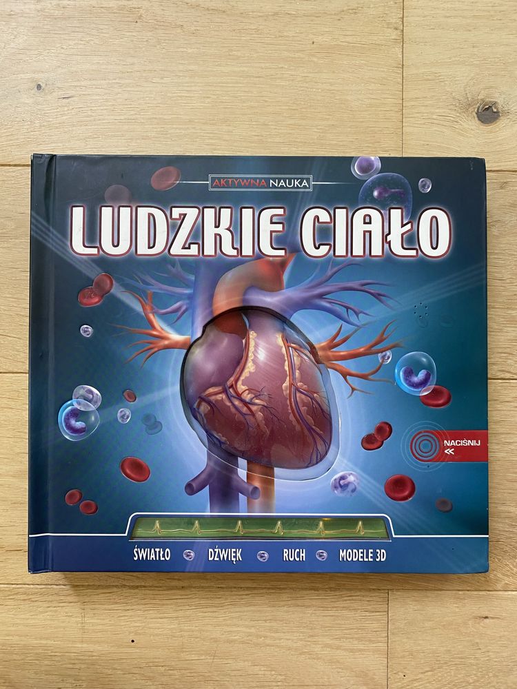 Aktywna Nauka Ludzkie ciało 3d pop up anatomia unikat bicie serca
