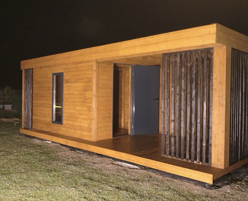 Nowoczesny domek ogrodowy 3x6 m