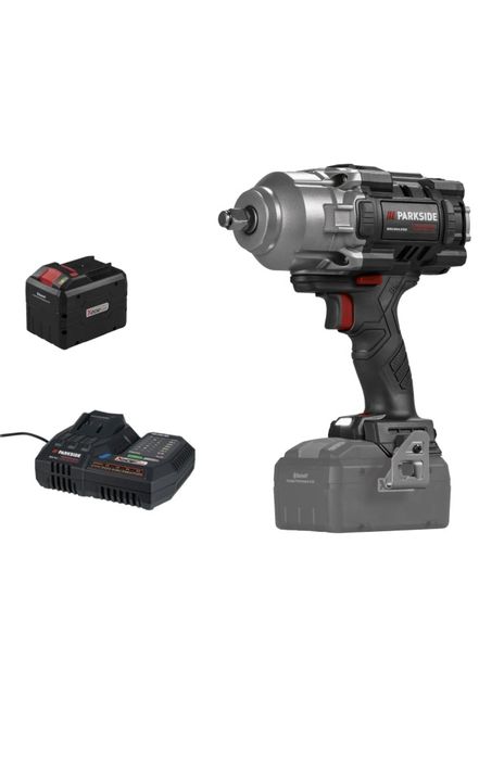 Najmocniejszy zestaw! Klucz udarowy + Aku 12ah+ ładowarka smart