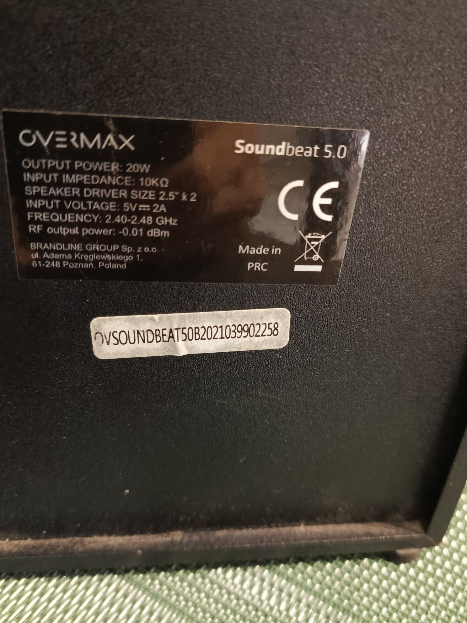 Głośnik bluetooth Overmax