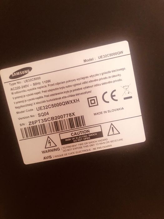 Telewizor Samsung 32cal super Stan