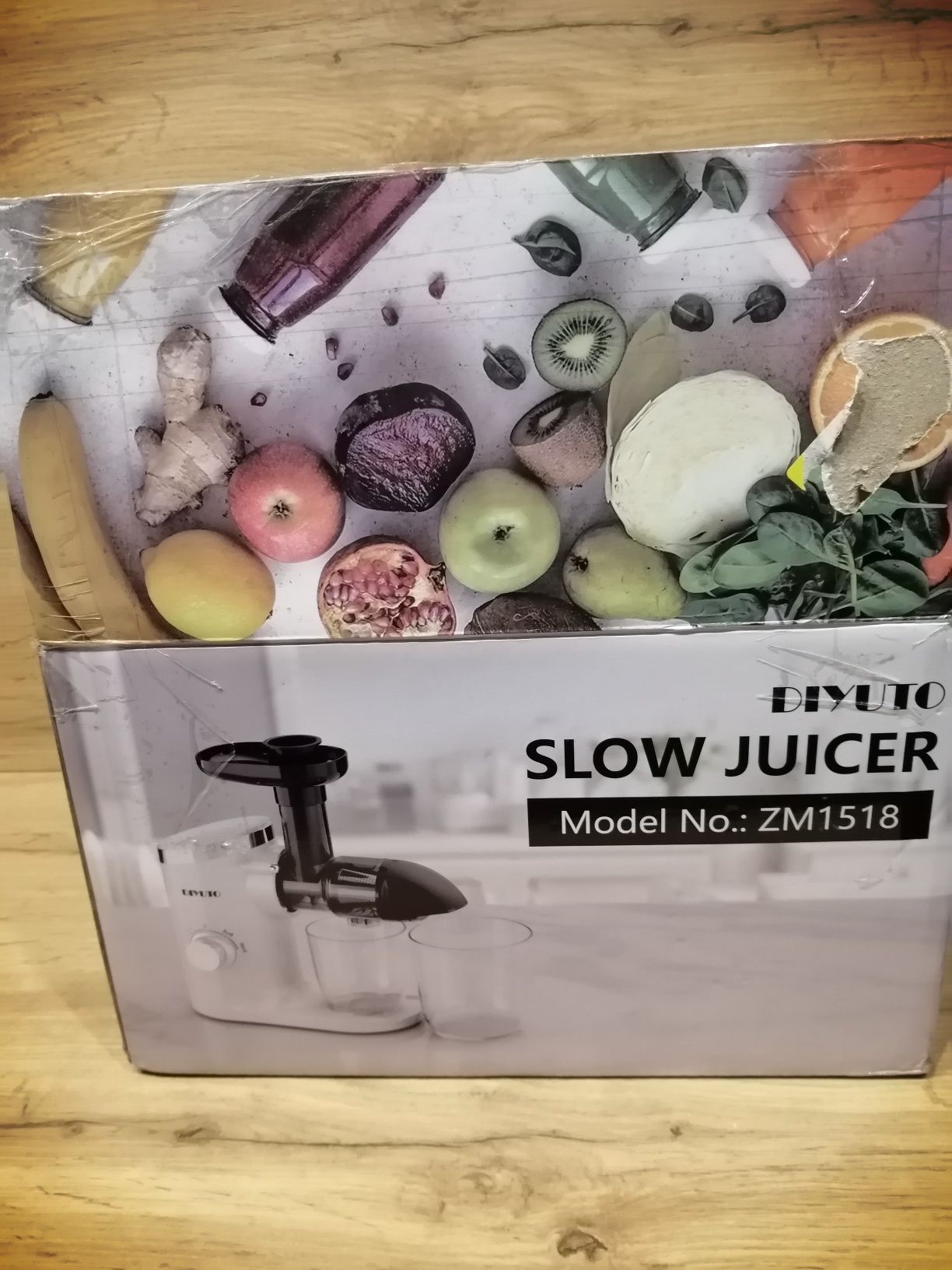 DIYUTO Slow Juicer, sokowirówka do warzyw i owoców, sokowirówka