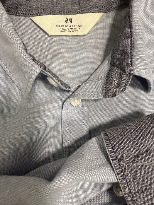 Сорочка H&M на 11–12 років — 100% бавовна, стильна та м’яка