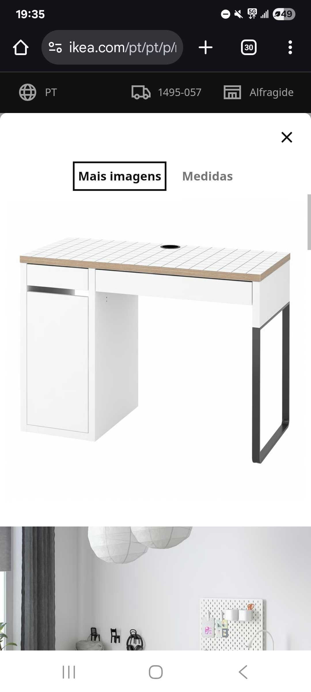 Mesa ikea usada em ótimo estado