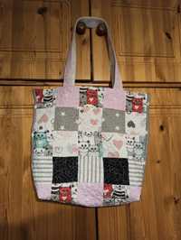 Torba Shopper Handmade Patchwork