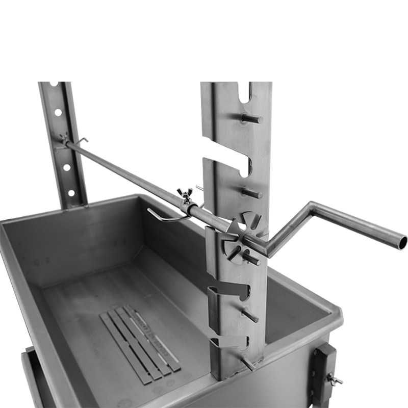 Churrasqueira a carvão em Inox BlazeElite 3 em 1