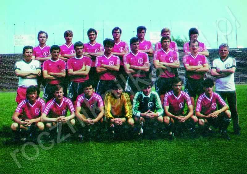 Pocztówka - Lato 1987 Legia Warszawa