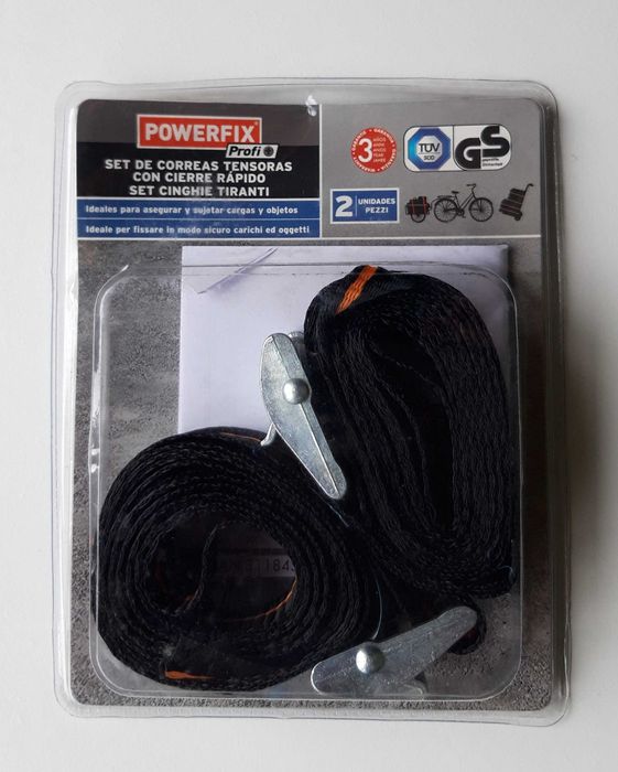 Conjunto de 2 cintas catraca - Artigo NOVO.