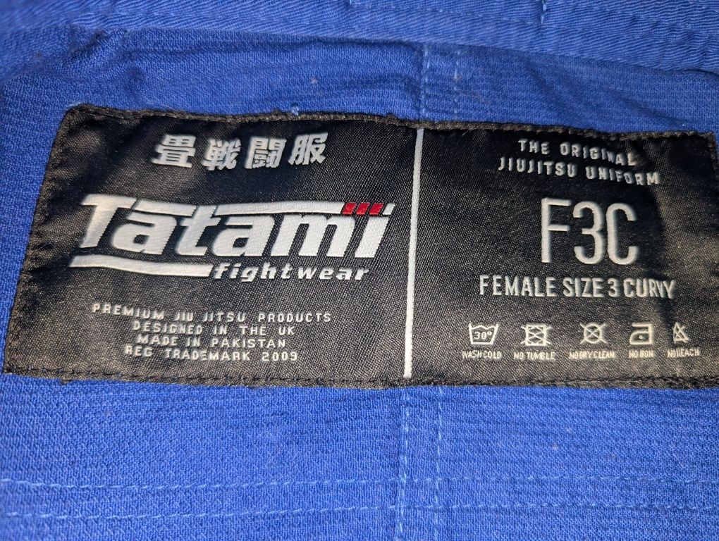 Kimono Tatami F3 damskie jiu jitsu, pas Ground Game gratis