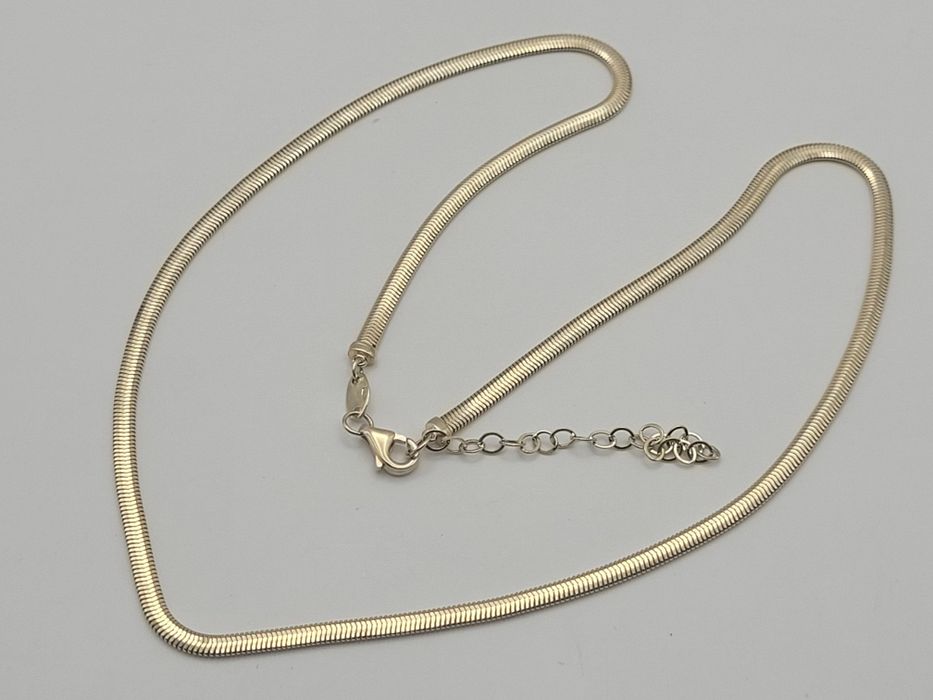 Nowy złoty łańcuszek złoto próby 585, zmijka taśma ocechowana