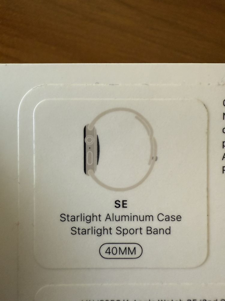 Apple Watch SE 40mm Starligth