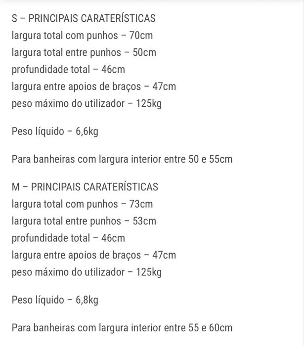 Cadeira Giratória de Banheira