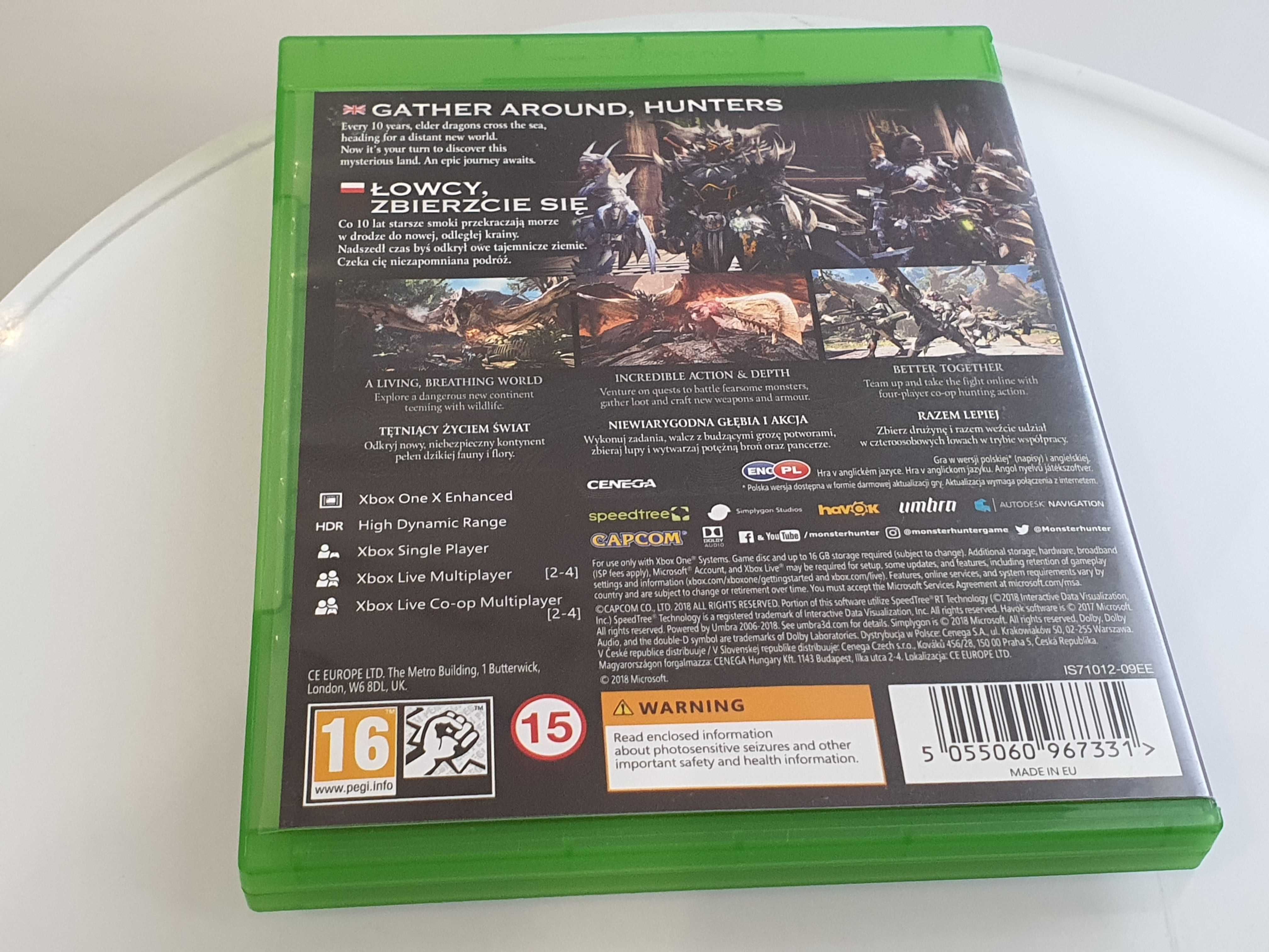 Monster Hunter World Xbox One / Xbox Series X Sklep Zamiana