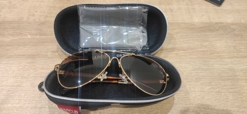 Okulary przeciwsłoneczne pilotki brązowe