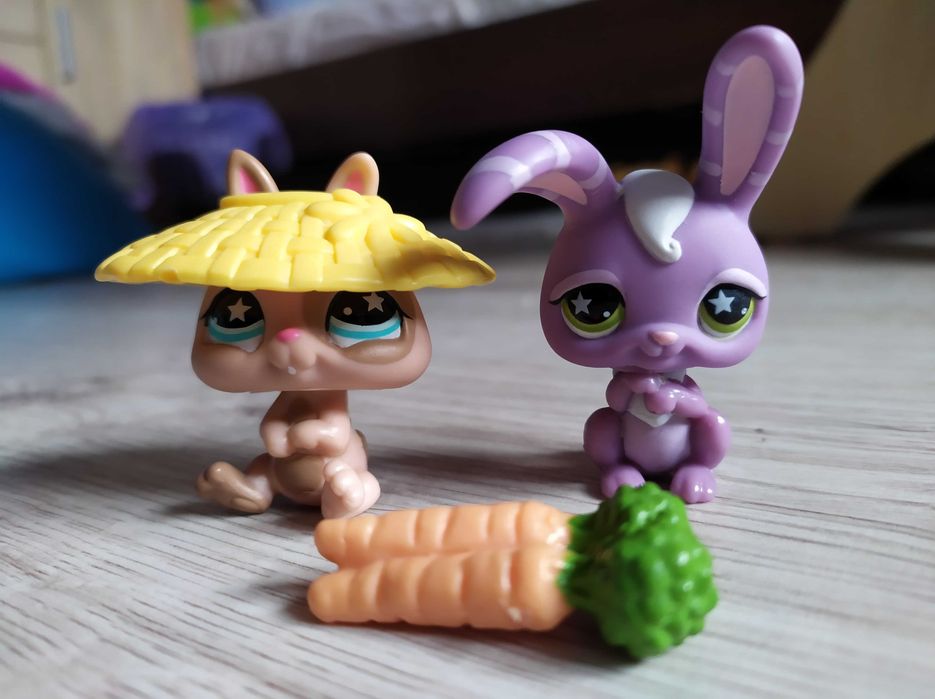 Figurki LPS #827 i #828 Króliki