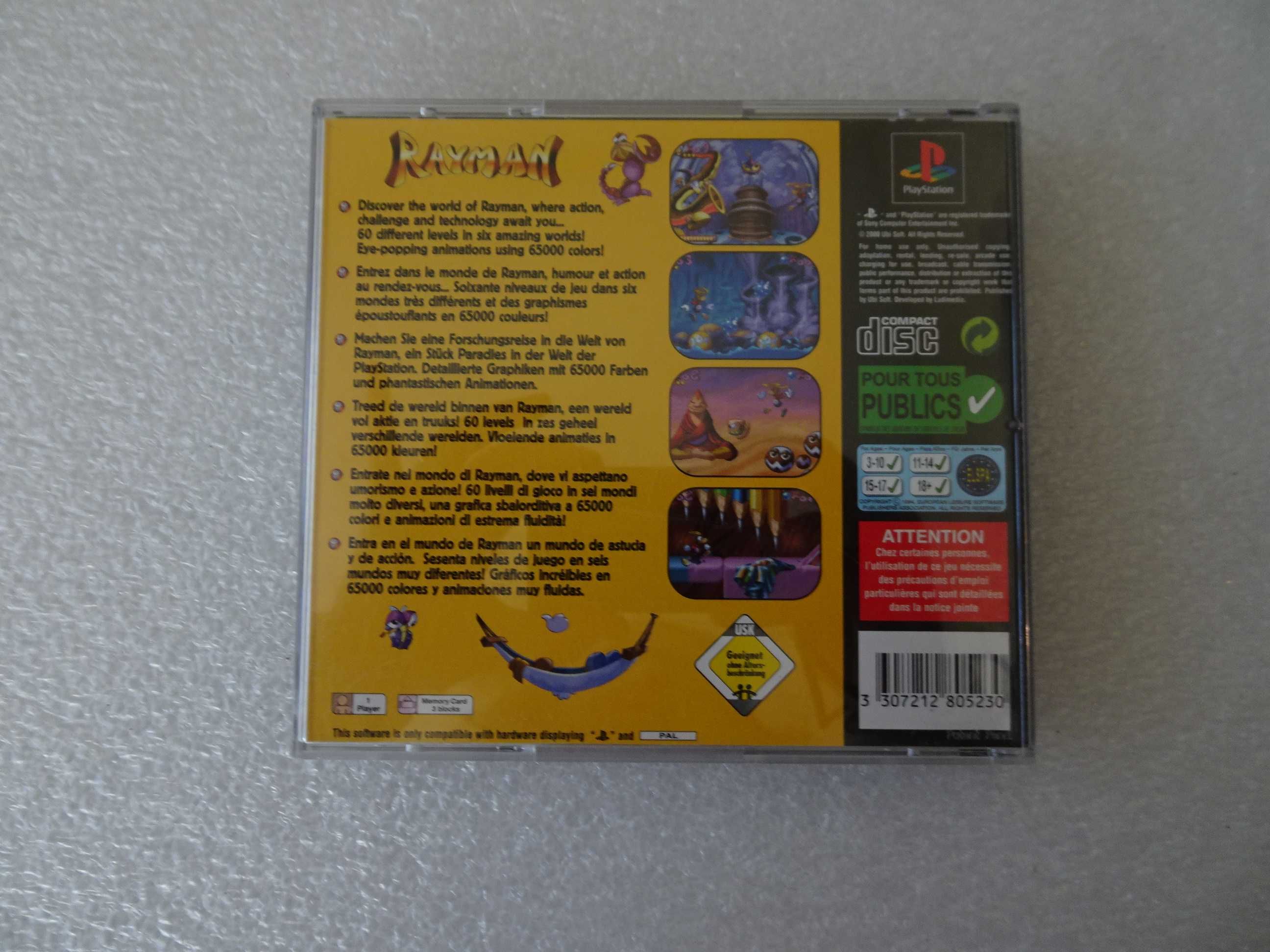 Jogo Playstation 1 - Rayman Rush