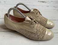 Stylowe Skórzane Trzewiki Damskie Pitillos 40 Spain Luxury Brand !