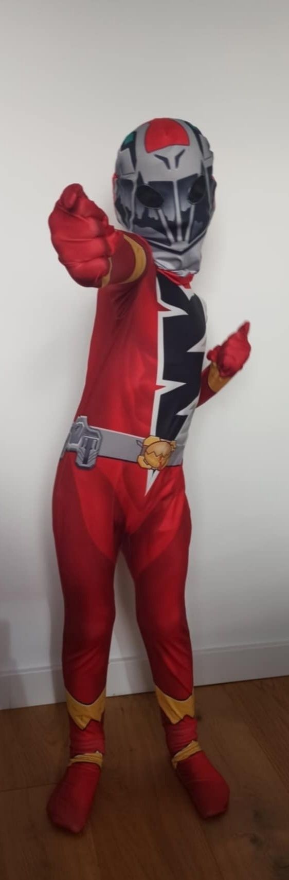 Nowy strój, kostium Czerwonego Power Rangers Jason (Rozm.110)