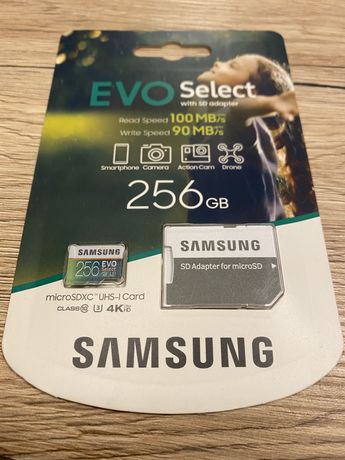 Nowa karta pamięci Samsung Evo Select 256gb