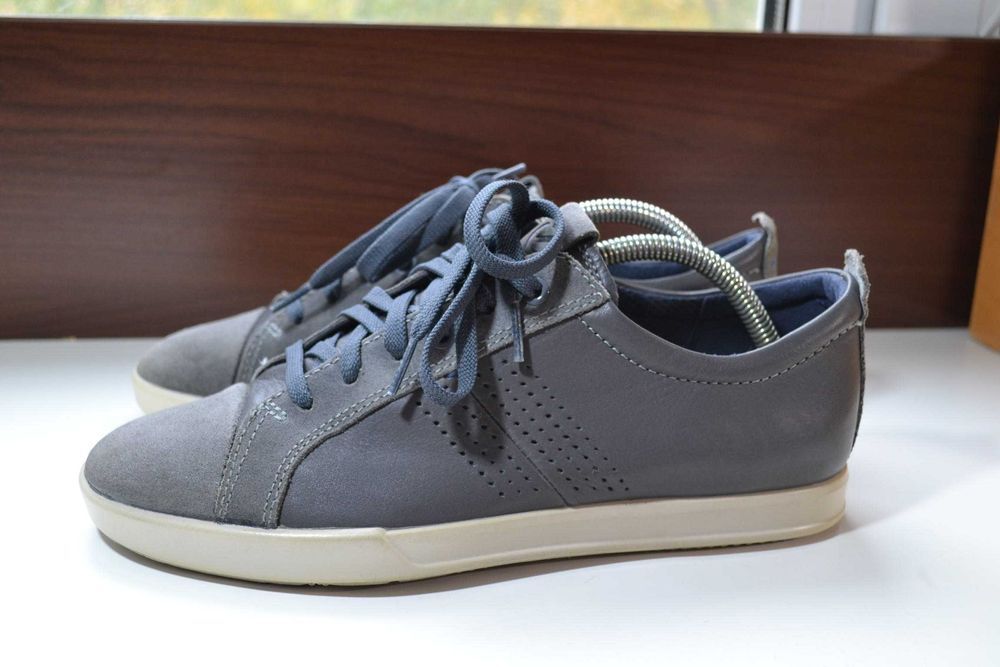 Ecco 42р кеды кроссовки туфли ботинки кожаные. оригинал