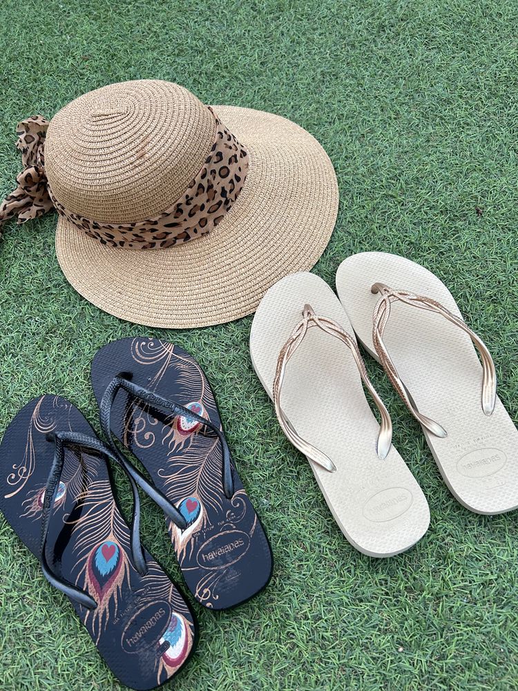 Havaianas pretas ou douradas 43/44