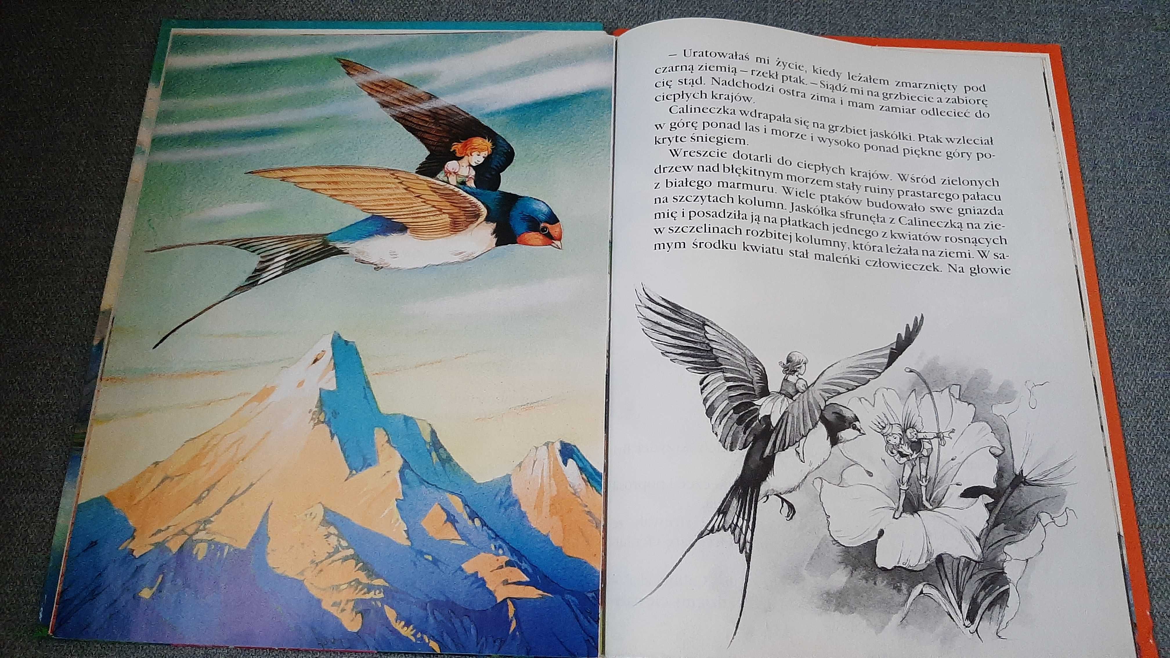 John Patience Calineczka Słowik H Ch Andersen Baśnie piękne ilustracje