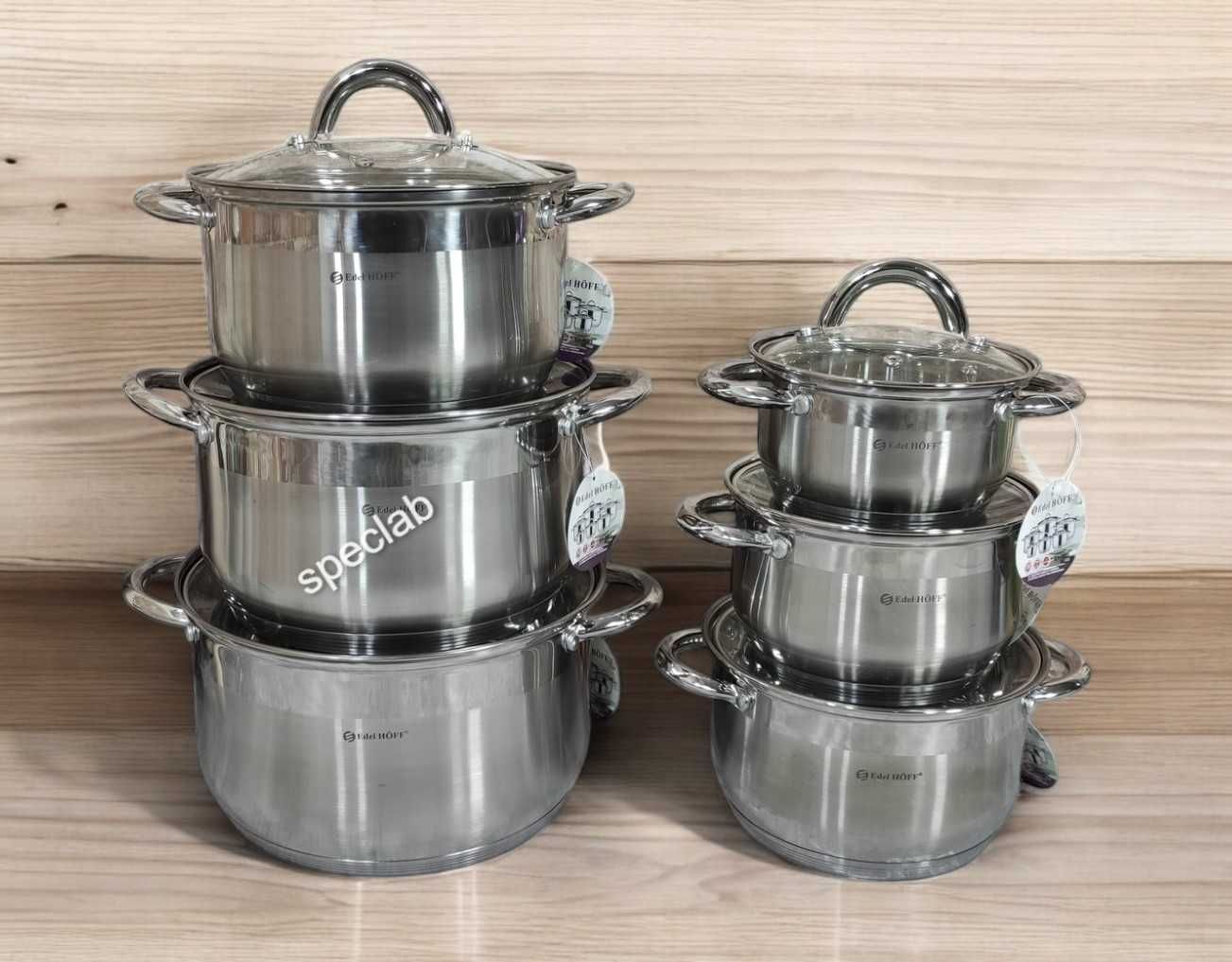 Zestaw garnkow EDELHOFF EH-9099 Gaz, indukcja, halogen, ceramika