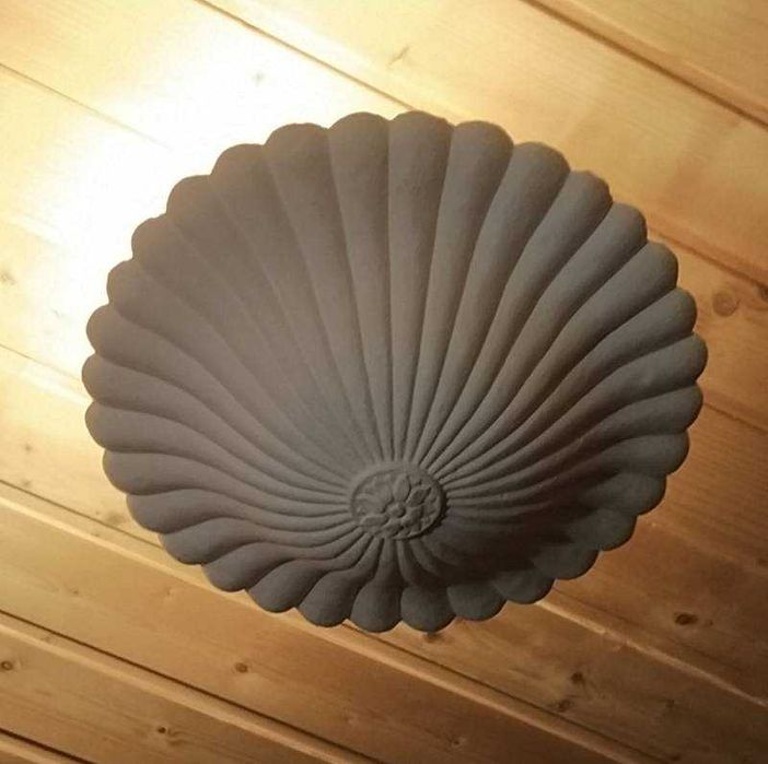Lâmpada de teto, argila, branca, nova, para luz indireta