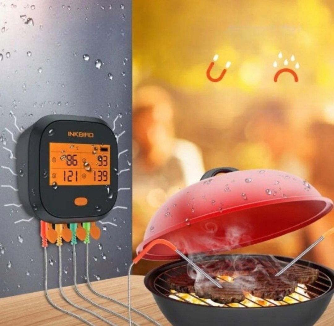 Termometr Cyfrowy do mięsa grilla kuchenny z sondą INKBIRD IBBQ-4T