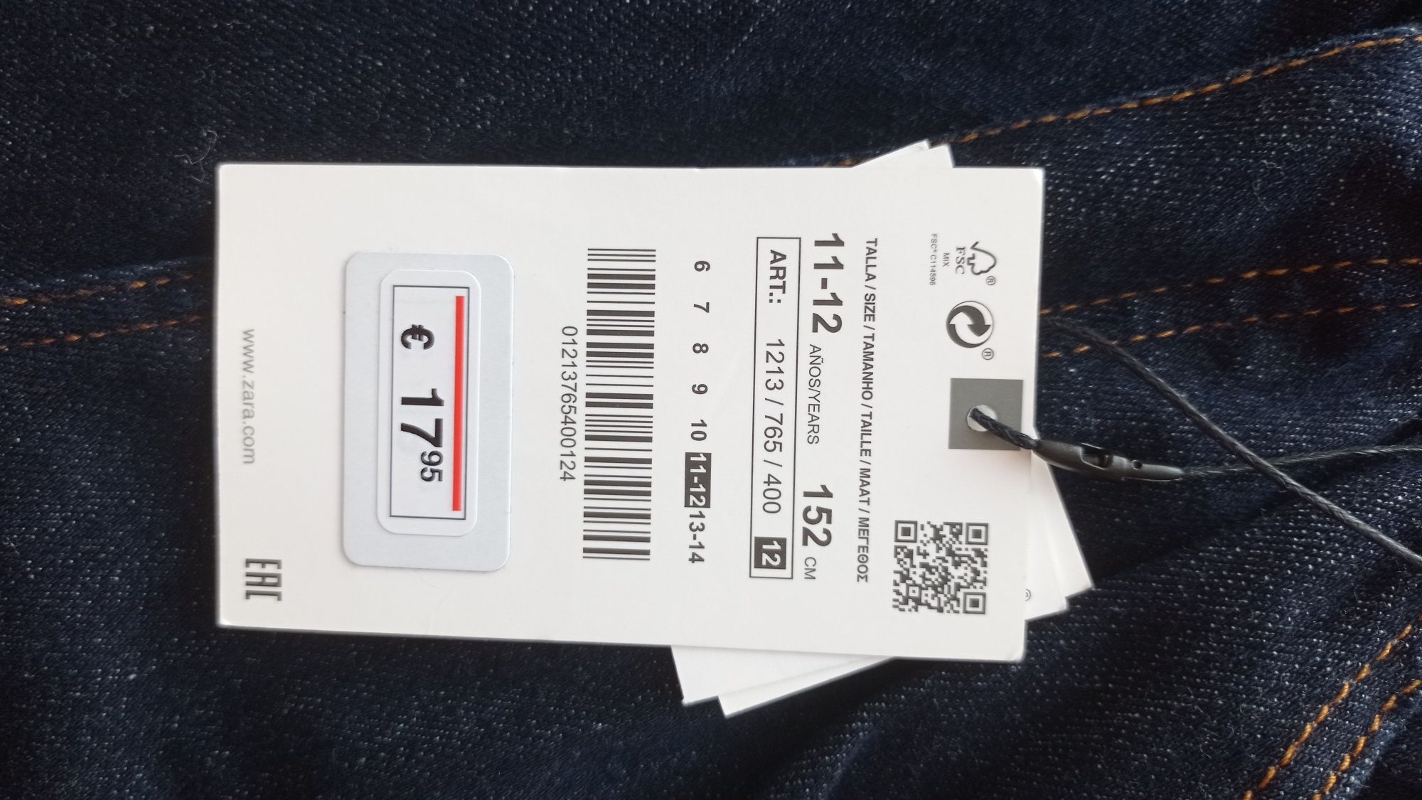 Джинси Zara  11-12 років оригінал