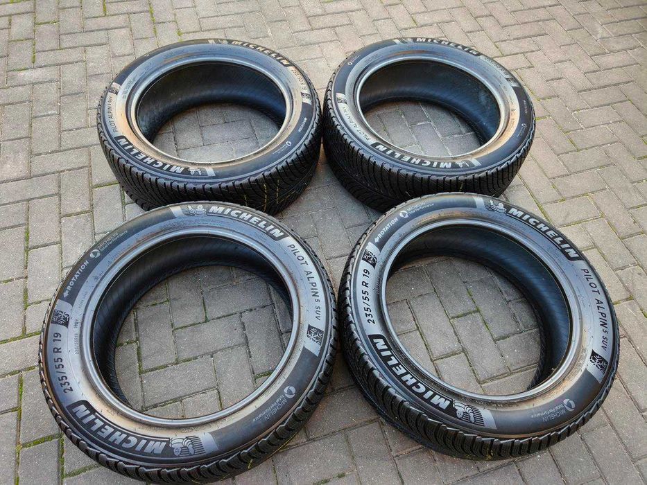 235/55 + 255/50 R19 MICHELIN Pilot Alpin 5 SUV 7.5mm 2020r ZIMOWE 4szt