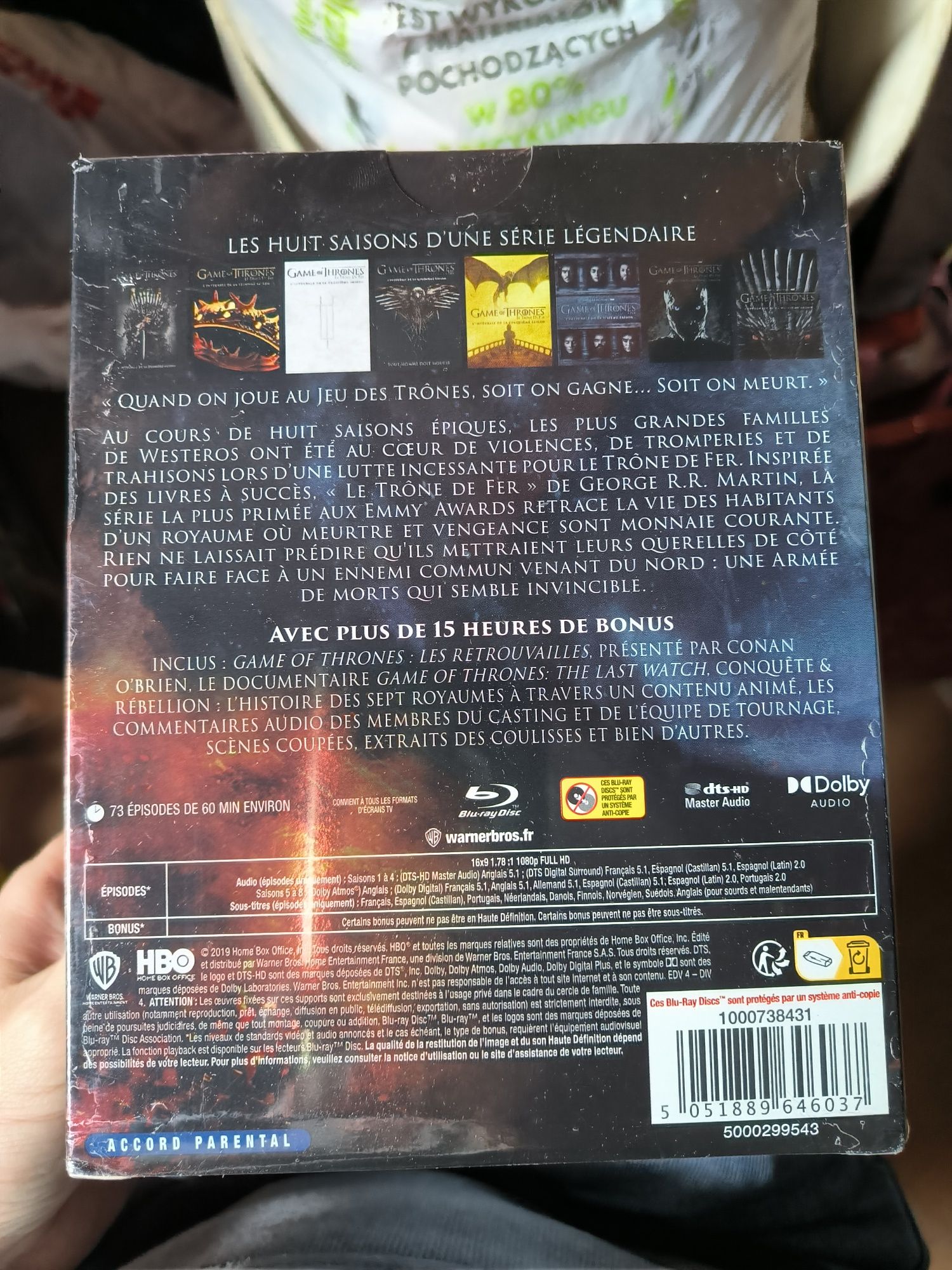 Serial Game of Thrones Gra o Tron blu ray dvd sezony
