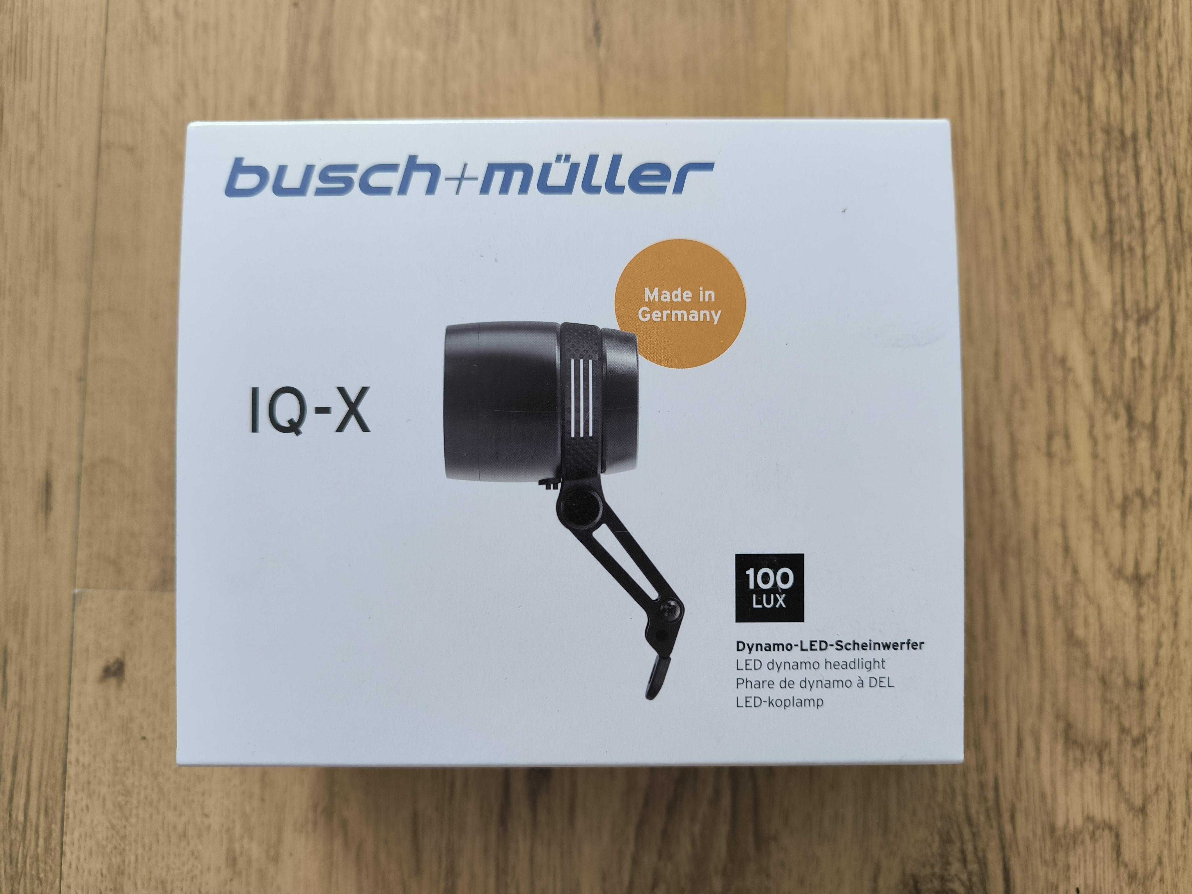 Przednia lampa Busch&Muller IQ-X 100 lx i tylna µ [my:] na DYNAMO!