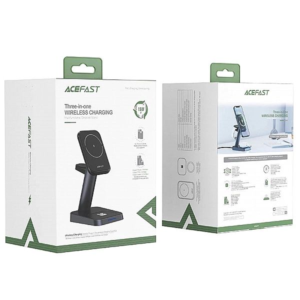 Acefast bezprzewodowa ładowarka Qi 15W do iPhone (z MagSafe), Apple Wa