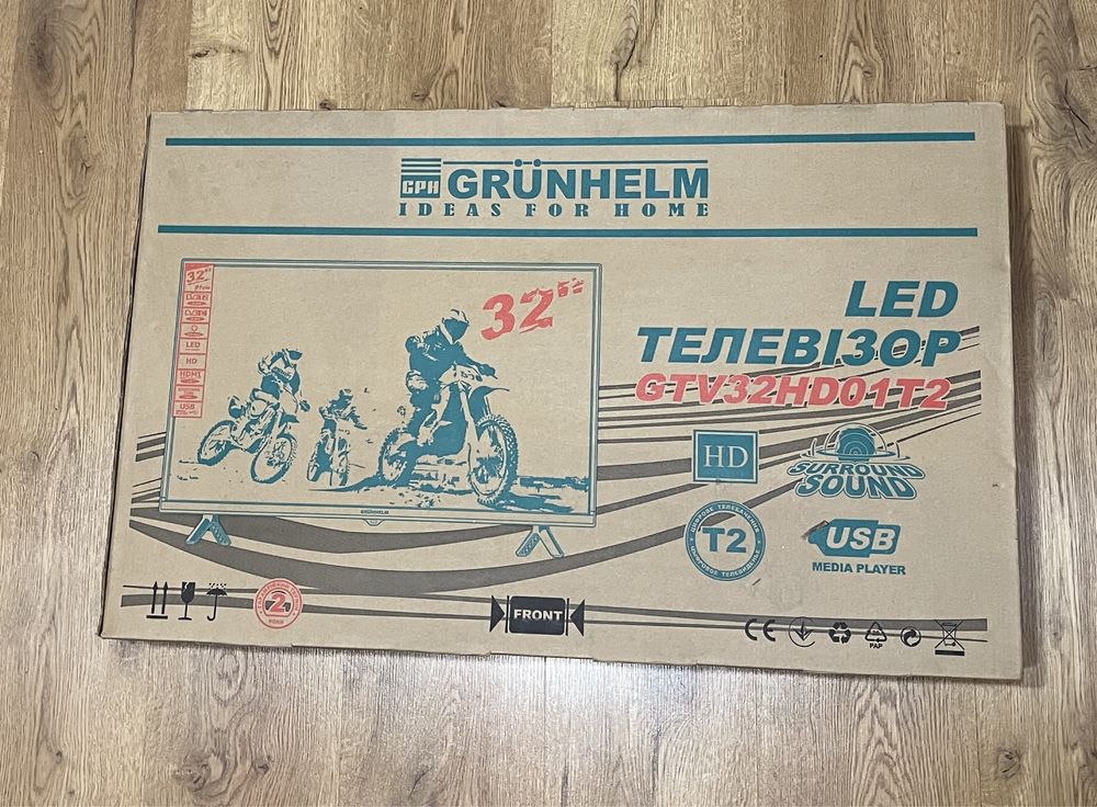 Телевізор grunhelm 32 hd t2 led